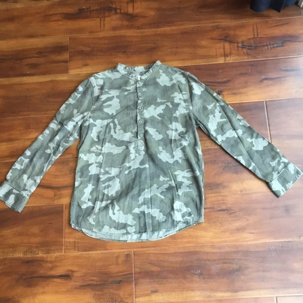 𝅺ZARA Boys Collection Mandarin Collar Top Shirt
